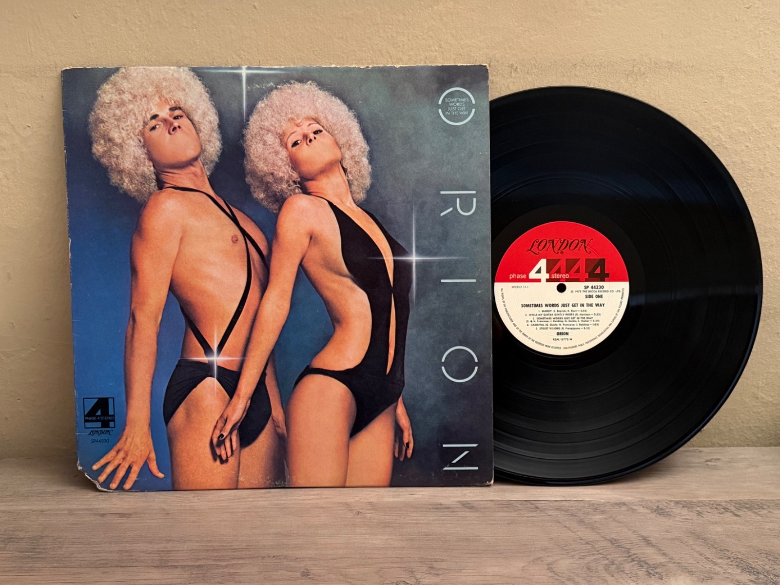 ORION SOMETIMES WORDS JUST GET IN THE WAY LONDON PHASE 4 LABEL PSYCH LP  NM