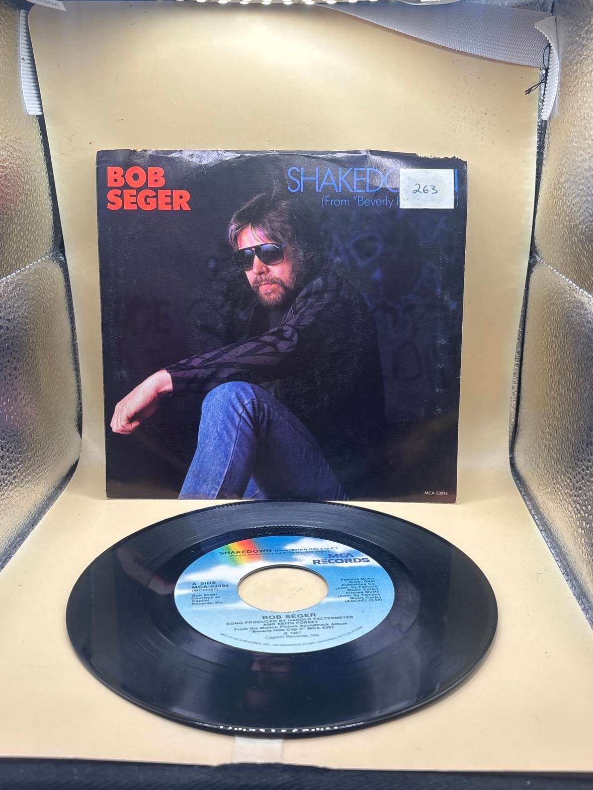 Bob Seger Shakedown Beverly Hills Cop II 45 RPM 7 Inch Vinyl Picture Sleeve