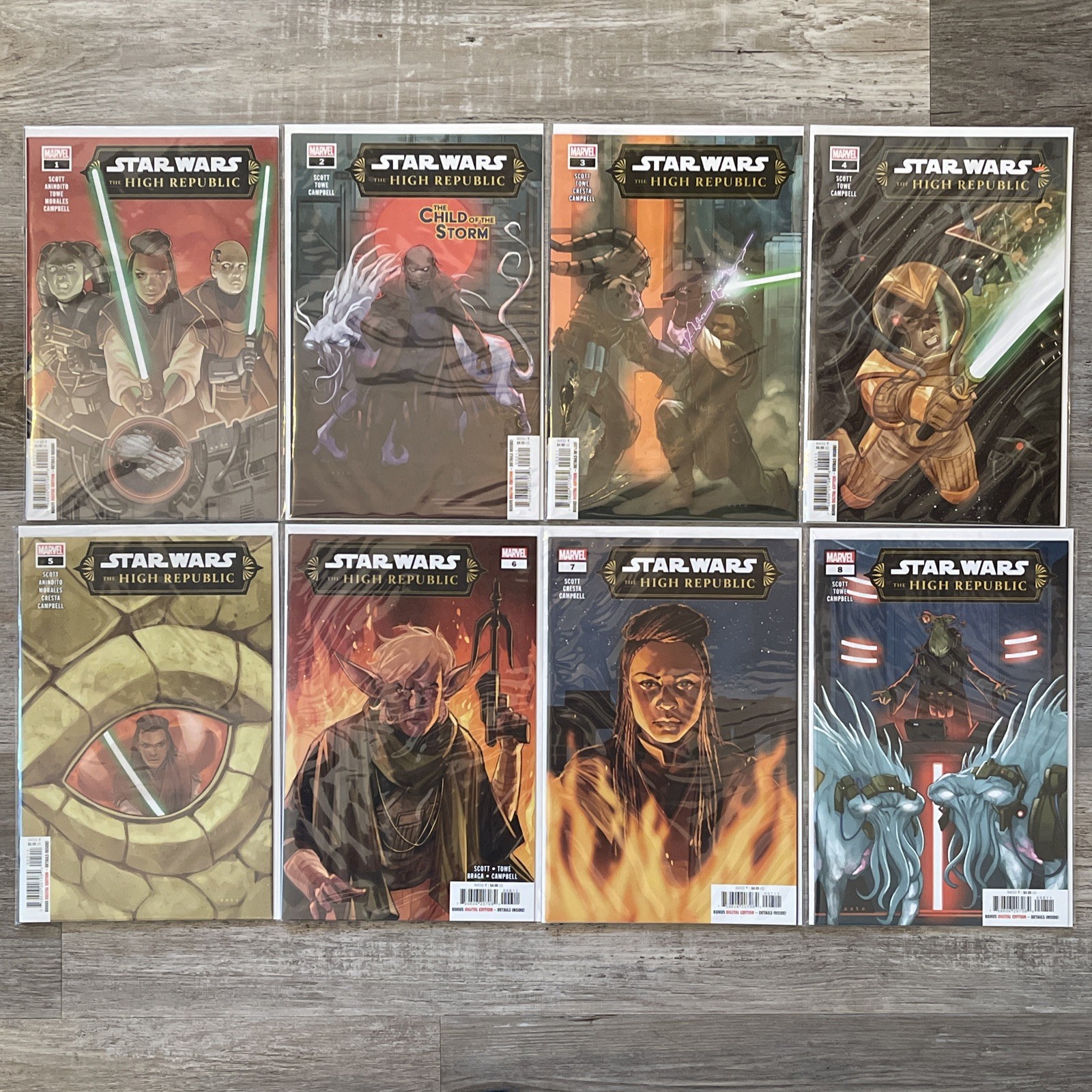 Star Wars: Alta Repubblica (2023) #1-8 Lotto Fase III ~ 🔥 Pacchetto B&B Marvel Comics