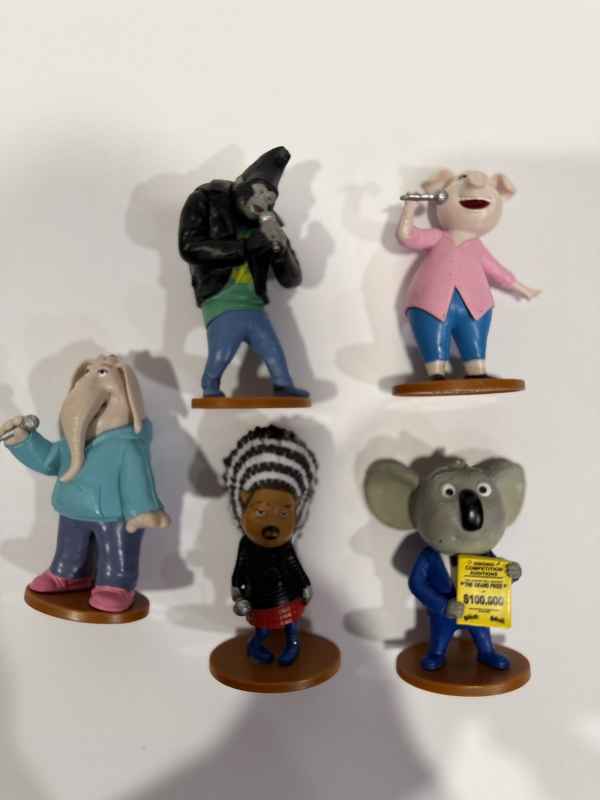 Sing Movie Figures Illumination Set Buster Moon Johnny Meena Ash Rosita Figure