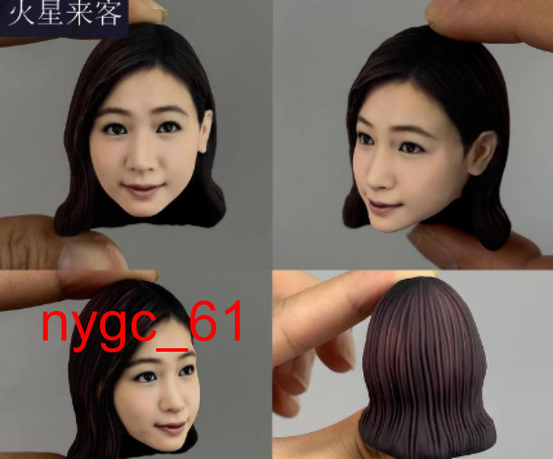 1:6 Waiter female lady woman Head Sculpt Model Fit 12'' Female Action Figure