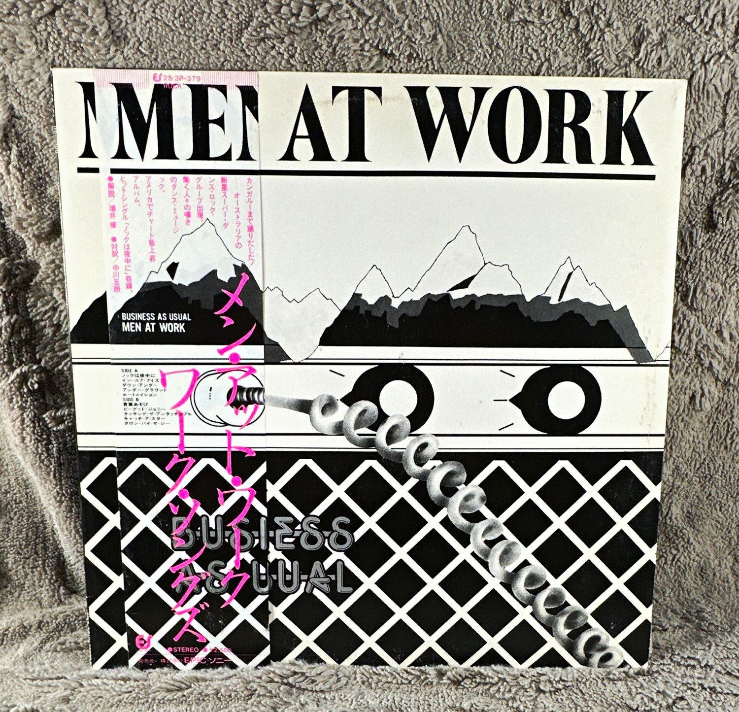 Men At Work Business As Usual Epic 25-3P-379 Japan 1982 Vinyl LP 33 RPM Stereo