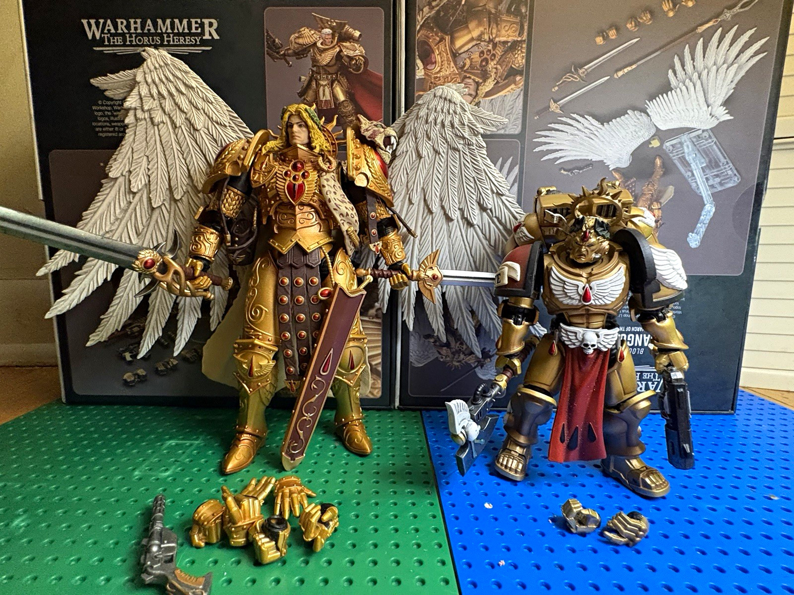 Joy giocattolo warhammer sanguinius e Dante scala 1/18