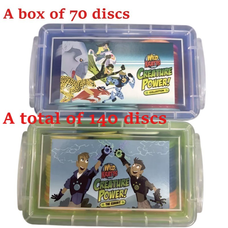 140 pezzi Wild Kratts Chris Kratt Martin Kratt Creature Power Disc