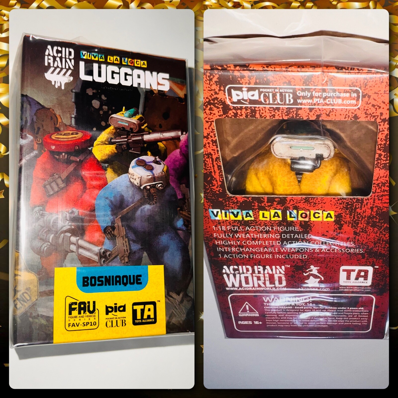 Modellino MIB USA Acid Rain Luggans BOSNIAQUE Annex 1/18 Viva La Loca 3,75