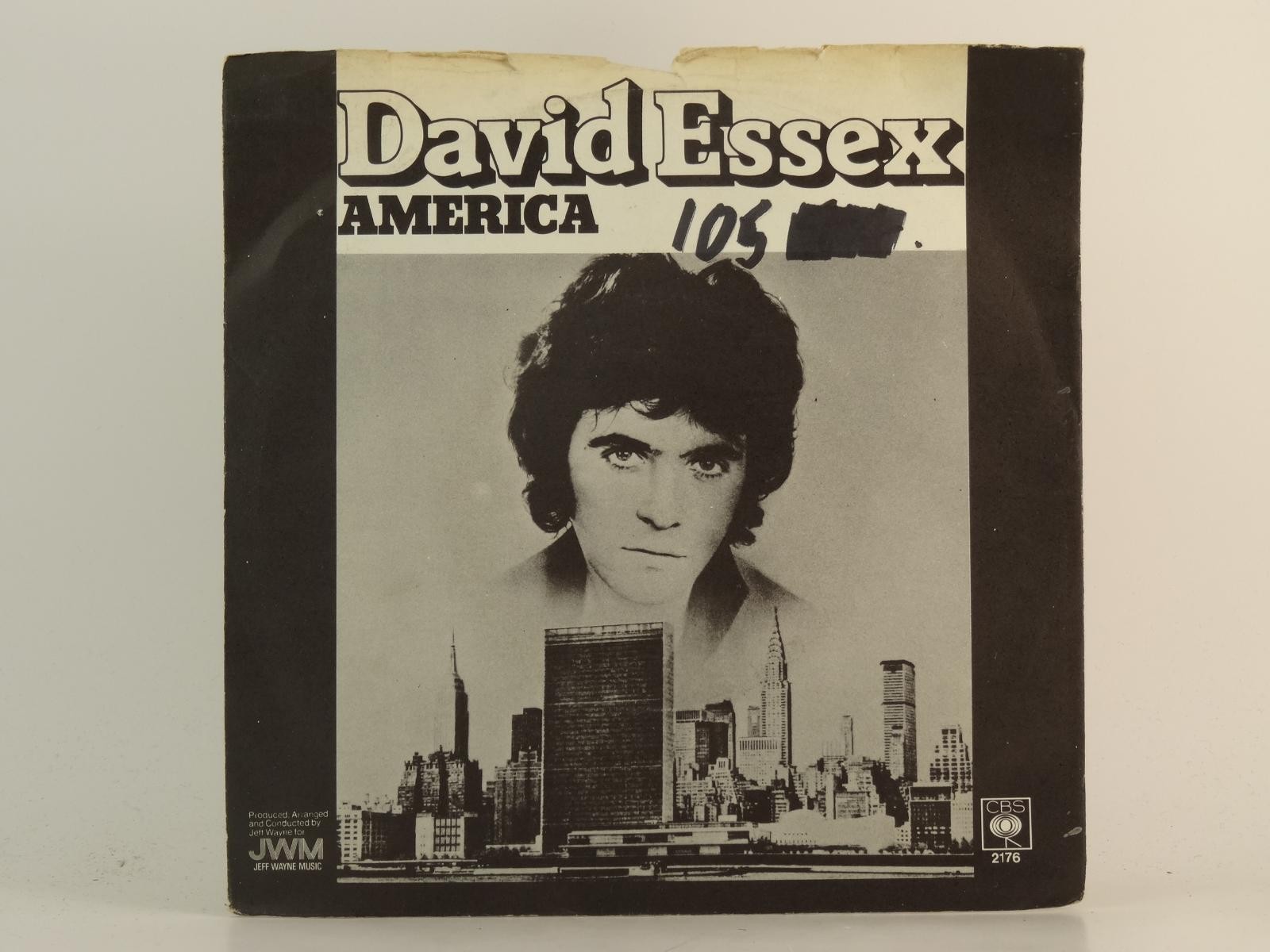 DAVID ESSEX AMERICA (87) 2 Track 7" Single plus Picture Sleeve CBS