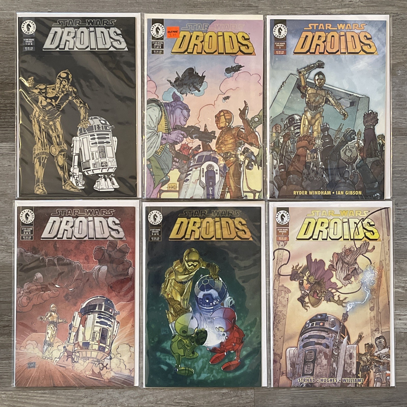 STAR WARS DROIDS #1-6 Complete Set Vol. 1 🔥 Dark Horse 1994 Lot(x6) B&B Bundle!