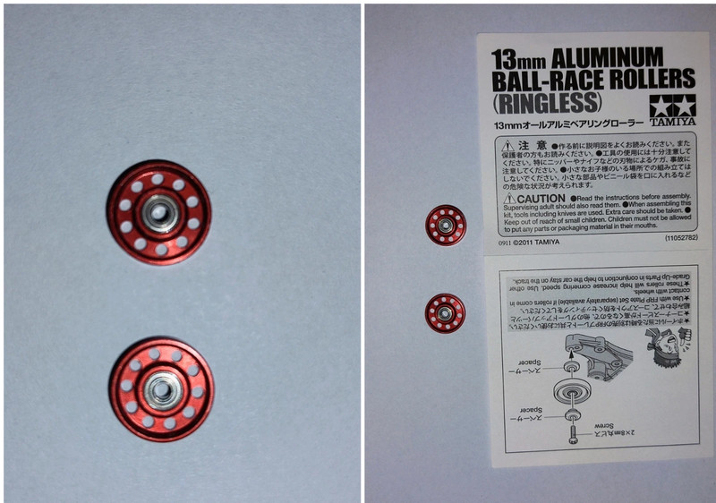Tamiya Mini 4wd - Roller 13 mm red
