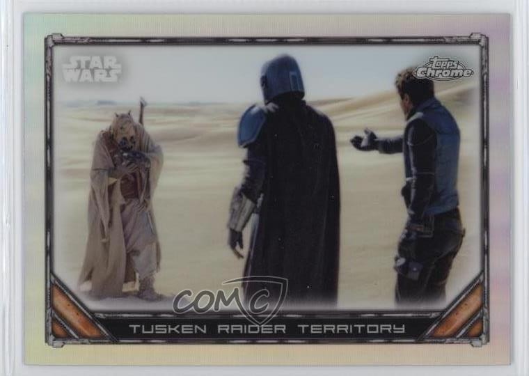 2022 Topps Chrome Star Wars The Mandalorian Beskar Edition rifrattore #S1-27 6ts