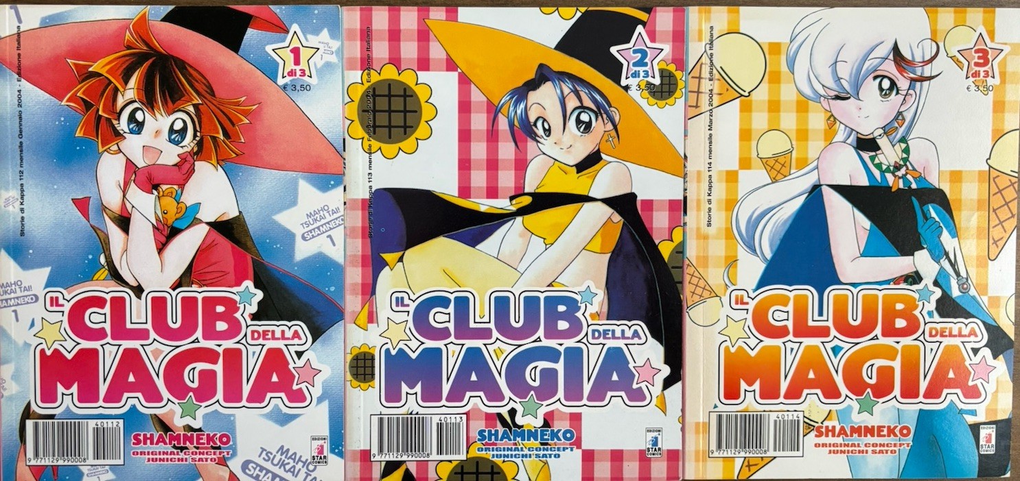 Star Comics Il club della magia volumi 1-3, serie completa Junichi Sato, manga