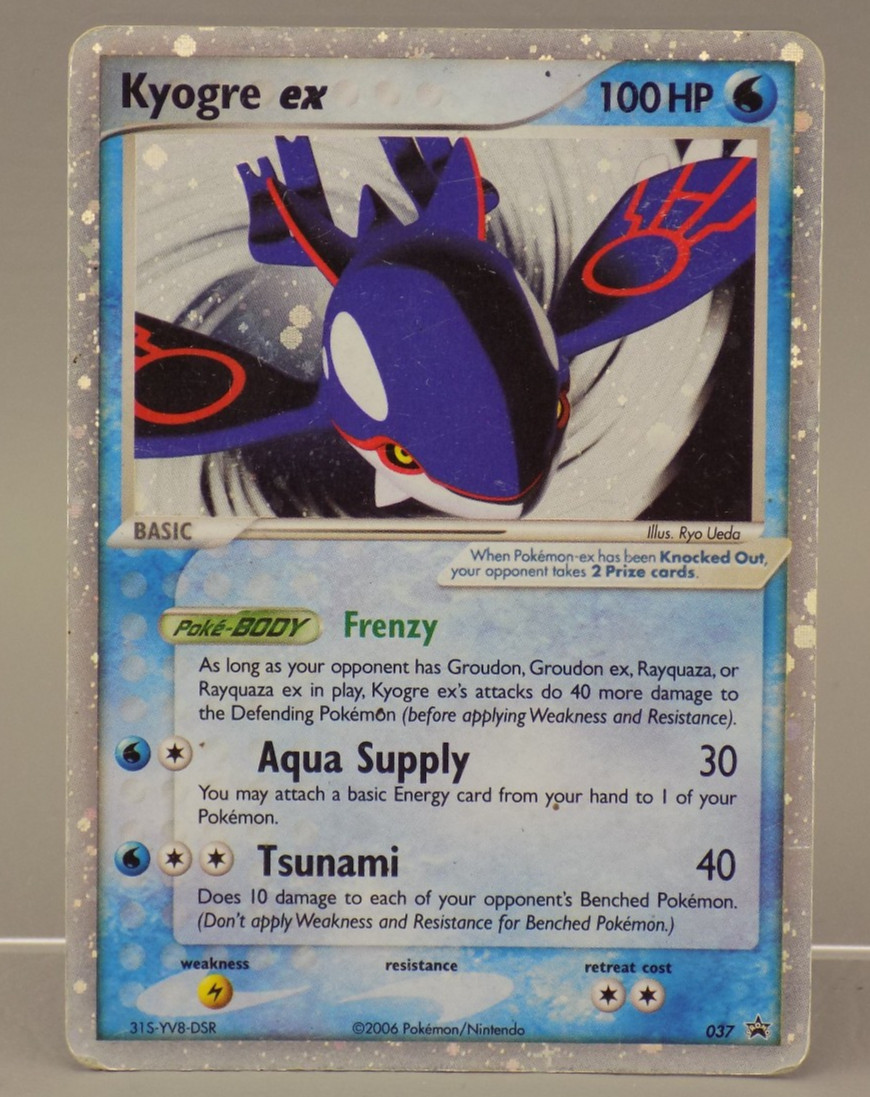 Carta Promo Pokemon TCG 2006 Kyogre EX 037 Stella Nera
