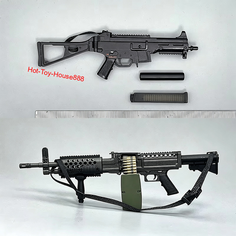 Modellino scala 1/6 UMP45 SMG LMG mini pistola fucile da cecchino mitragliatrice adatto 12''
