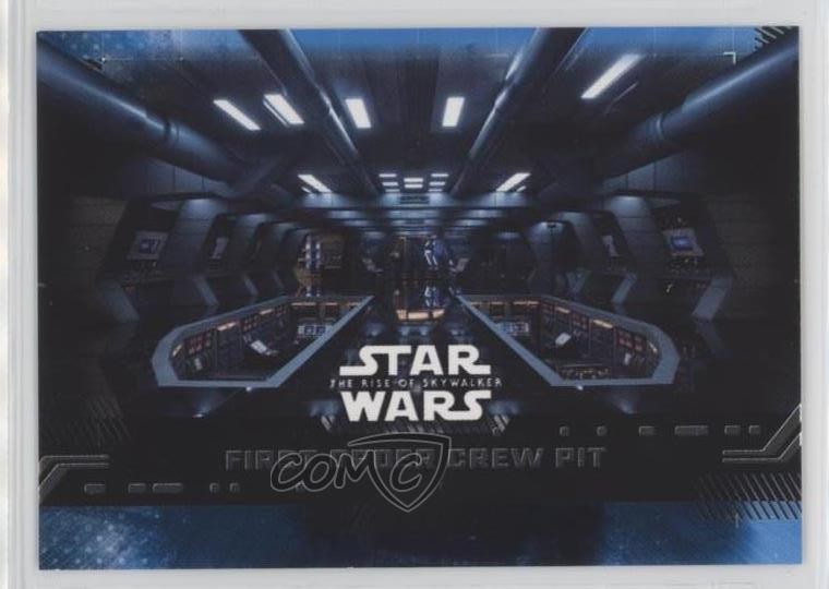 Topps Star Wars 2019 Rise of Skywalker Serie 1 Blu Primo Ordine Crew Pit 0p64