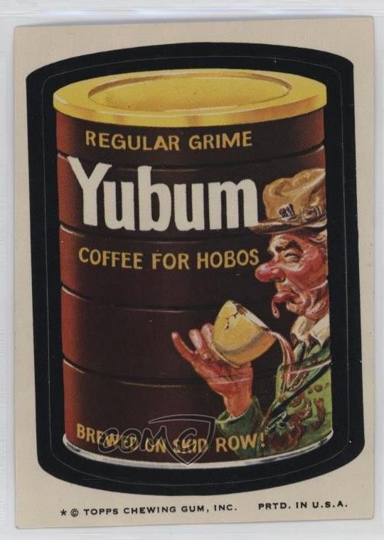 Topps Wacky Packages 1974 serie 8 Yubum 0nr3
