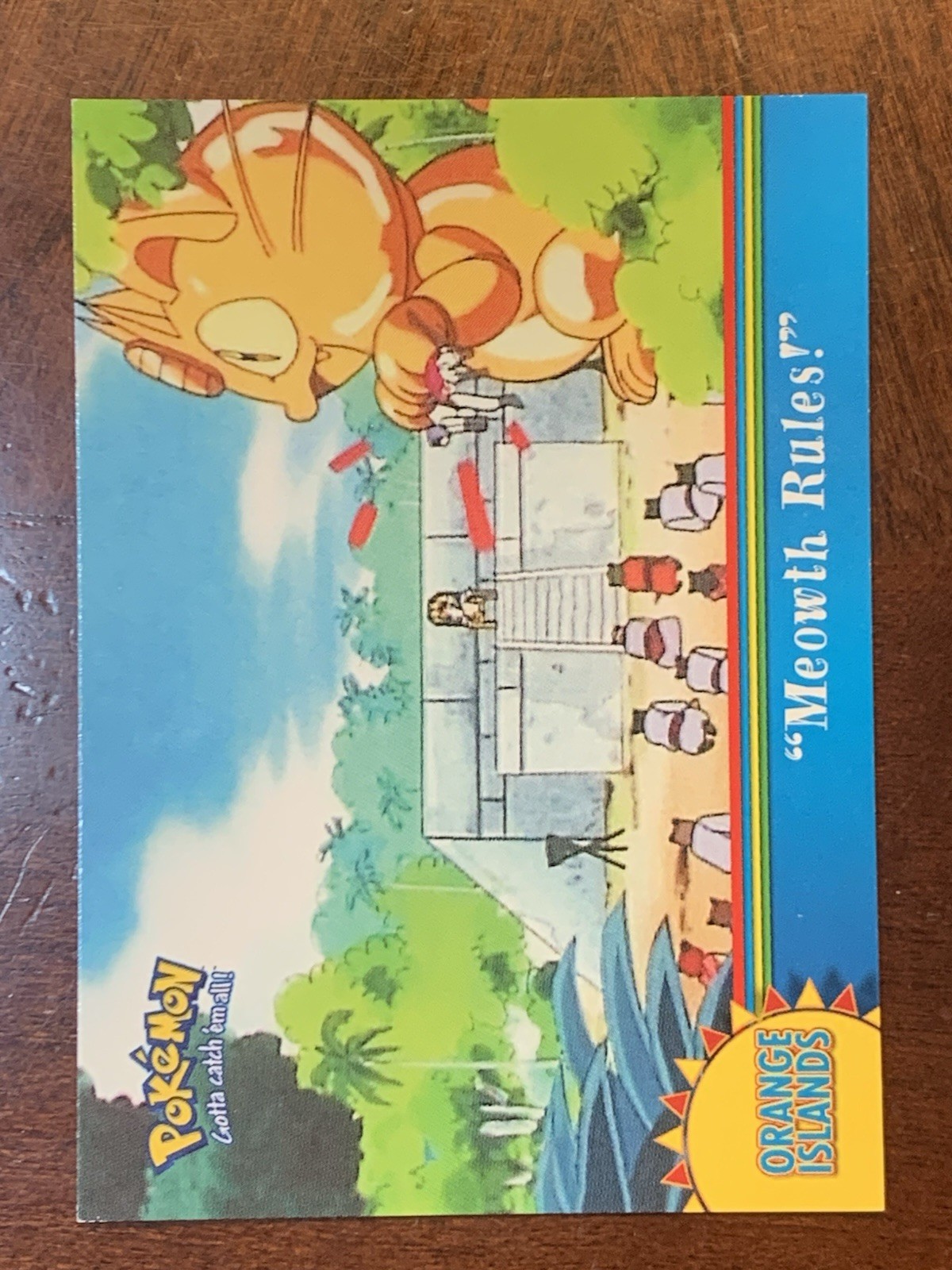 2000 Topps Pokemon Serie TV 3 Isole Arancioni OR13 "Regole di Meowth!" (F)
