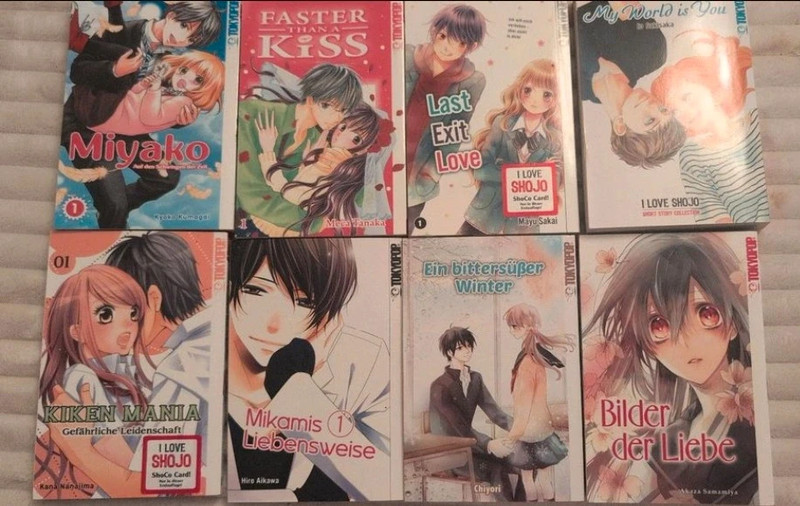 Verschiedene Mangas