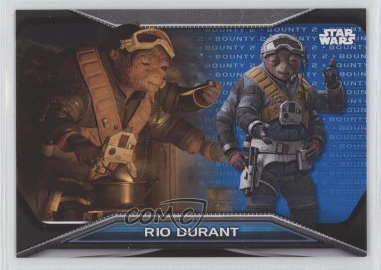 2021 Topps Star Wars Bounty Hunters Solo: A Story Level 2 Blue Rio Durant 2k3