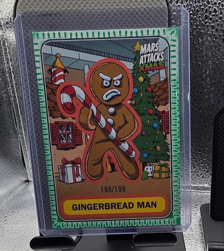 2026 Topps Mars Attacks Christmas GINGERBREAD MAN X-Mas Lights /199 #A-66