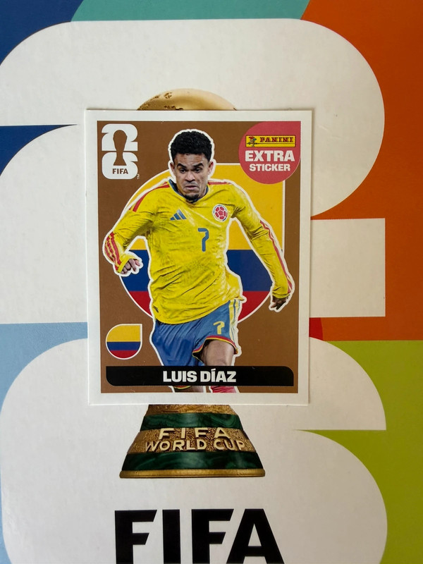 Extra sticker Luis Diaz gold