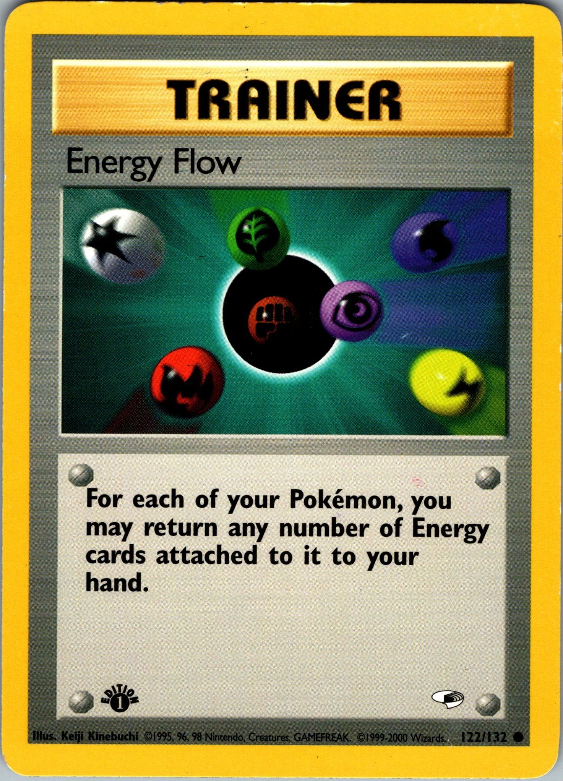 Energy Flow 1a Edizione 122 132 Gym Heroes 2000 Carta Pokemon WOTC