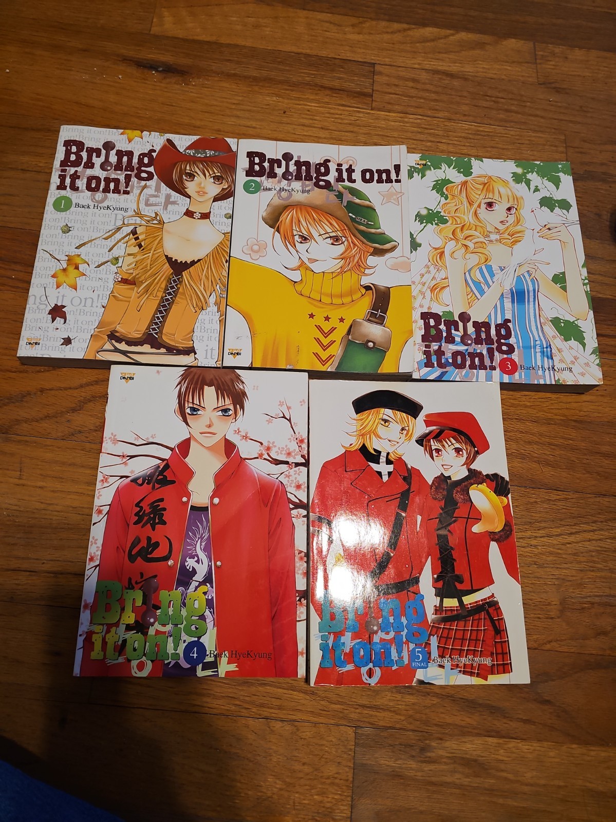 Bring It On Vol. Lotto completo 1-5 (Ice Kunion) manga/manhwa/run/set Baek HyeKung