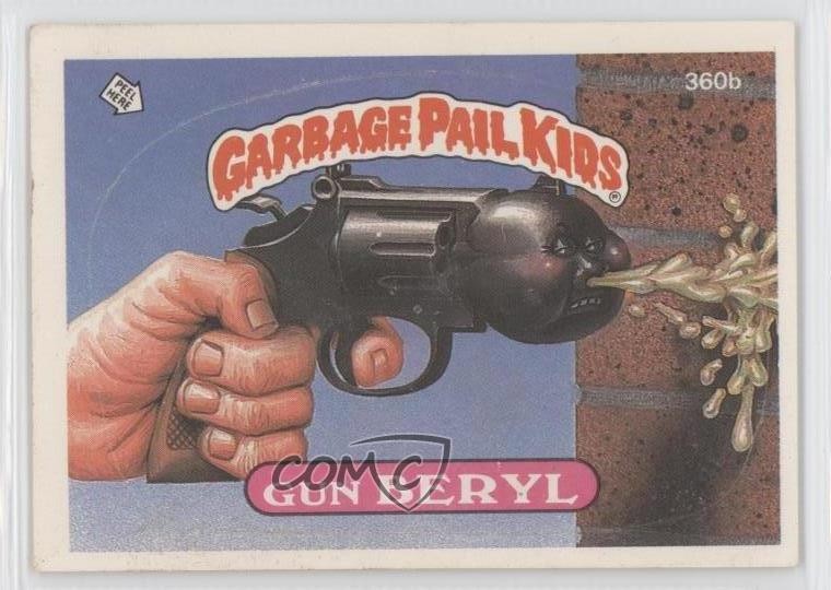 1987 Topps Garbage Pail Kids Series 9 Gun Beryl (two star back) #360b 1s7