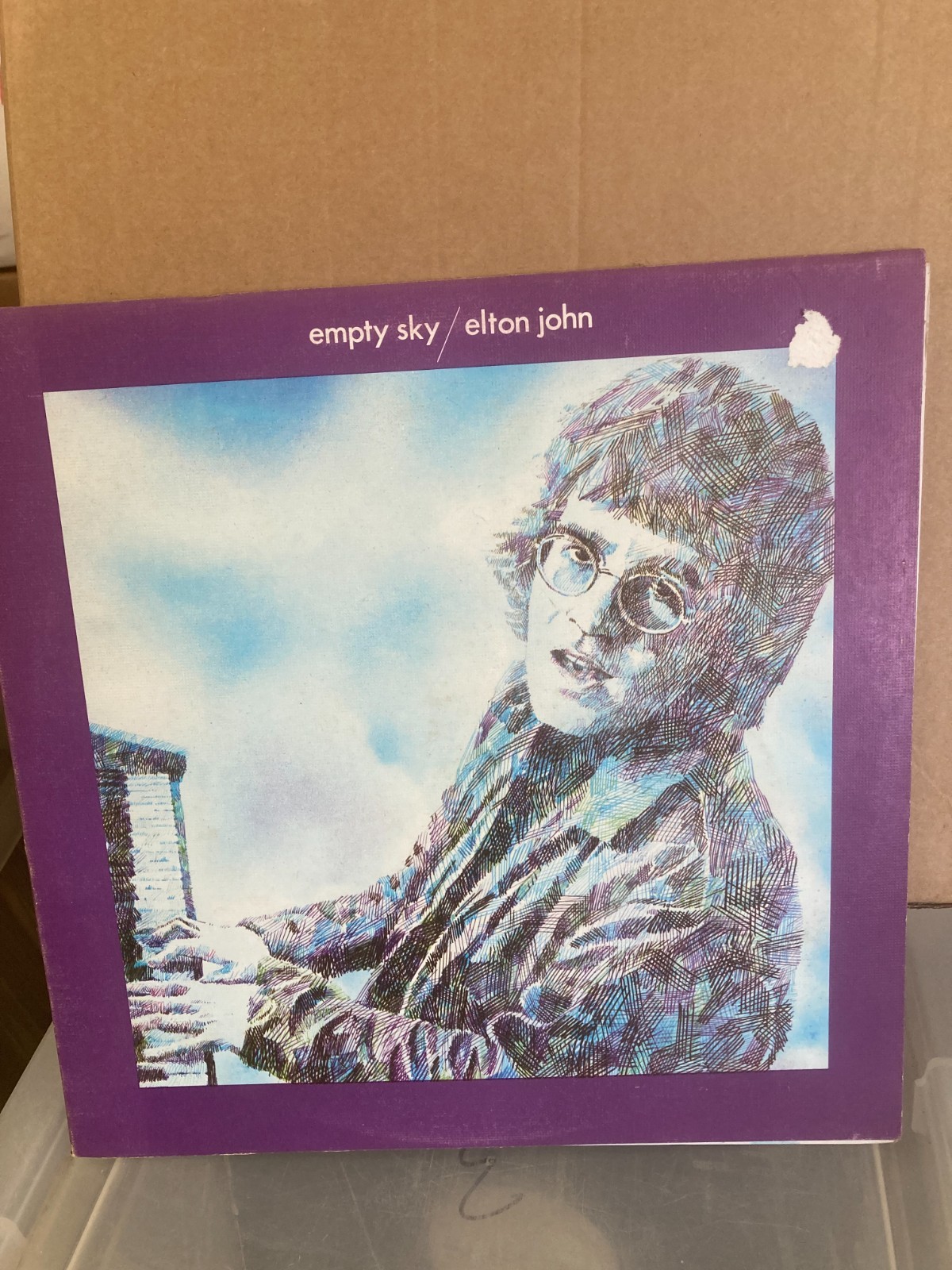 ELTON JOHN EMPTY SKY, 1969 UK VINYL LP, DJLPS403, A2/B3, VG+