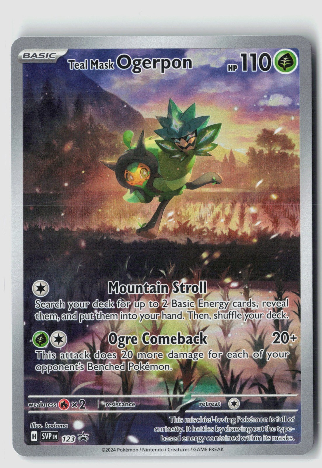 Teal Mask Ogerpon - [SV: Carte Promo Scarlatto e Viola - 123] - Holo NM