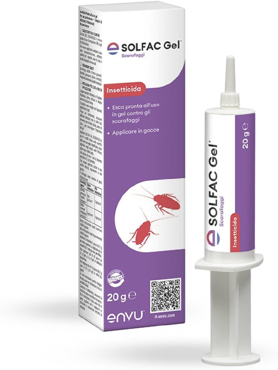 Envu,  Gel Scarafaggi, Insetticida, Pronto All'Uso, Con Beccuccio Di Precisione,