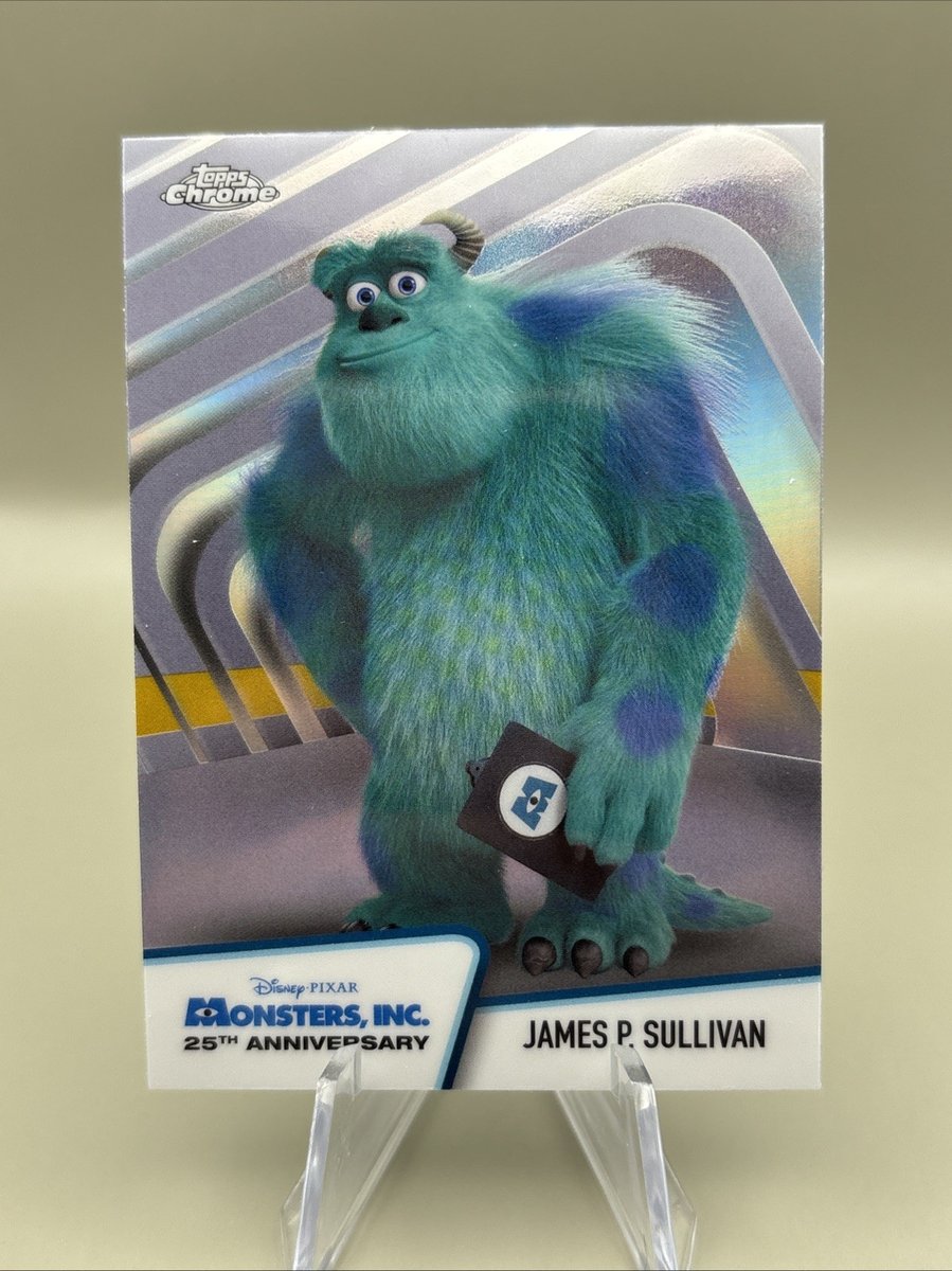 2026 Topps Chrome Disney #MI-1 Monsters Inc. 25° anniversario James P. Sullivan
