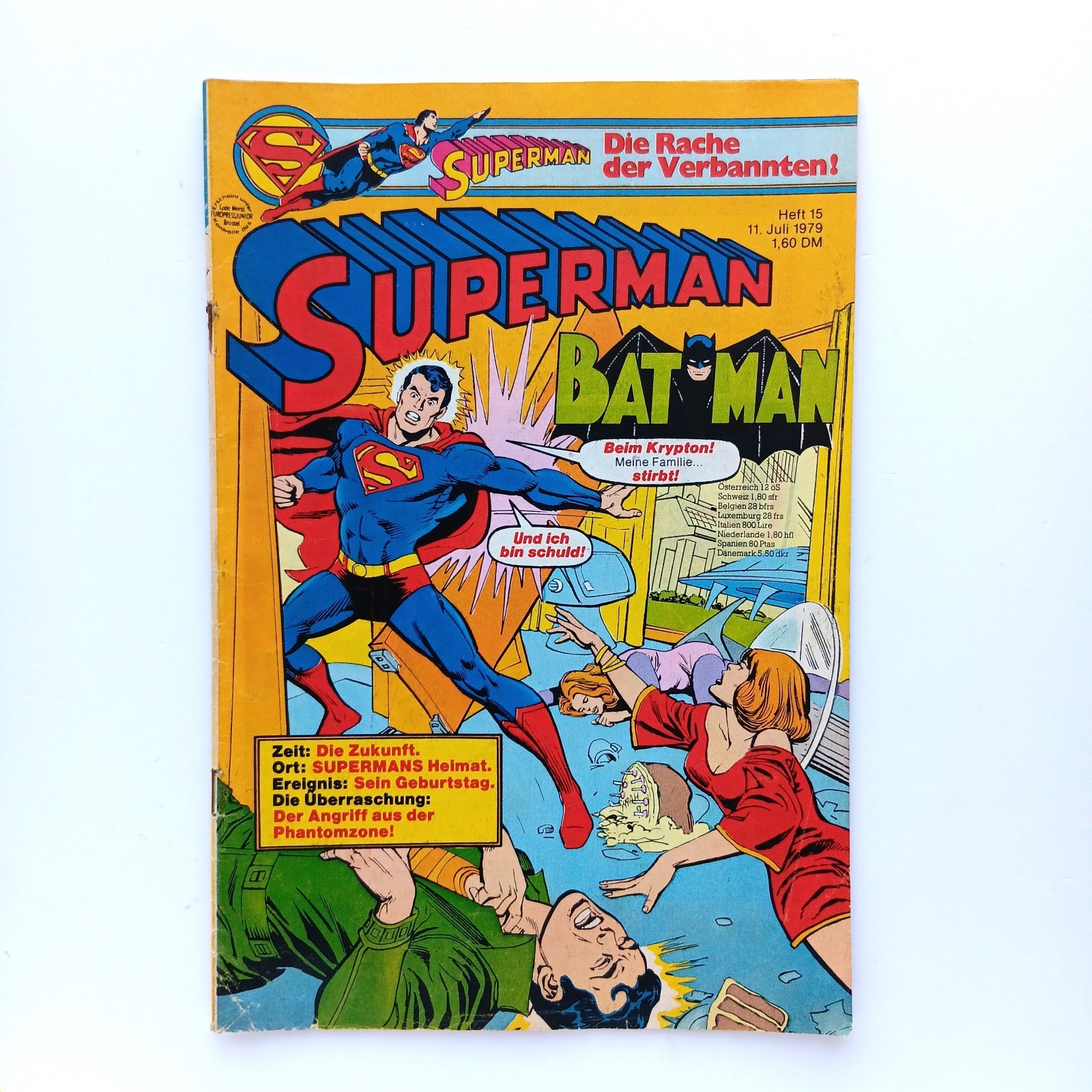 Superman Batman fascicolo 15 (1979) con angolo coupon, Ehapa | Z 1-2