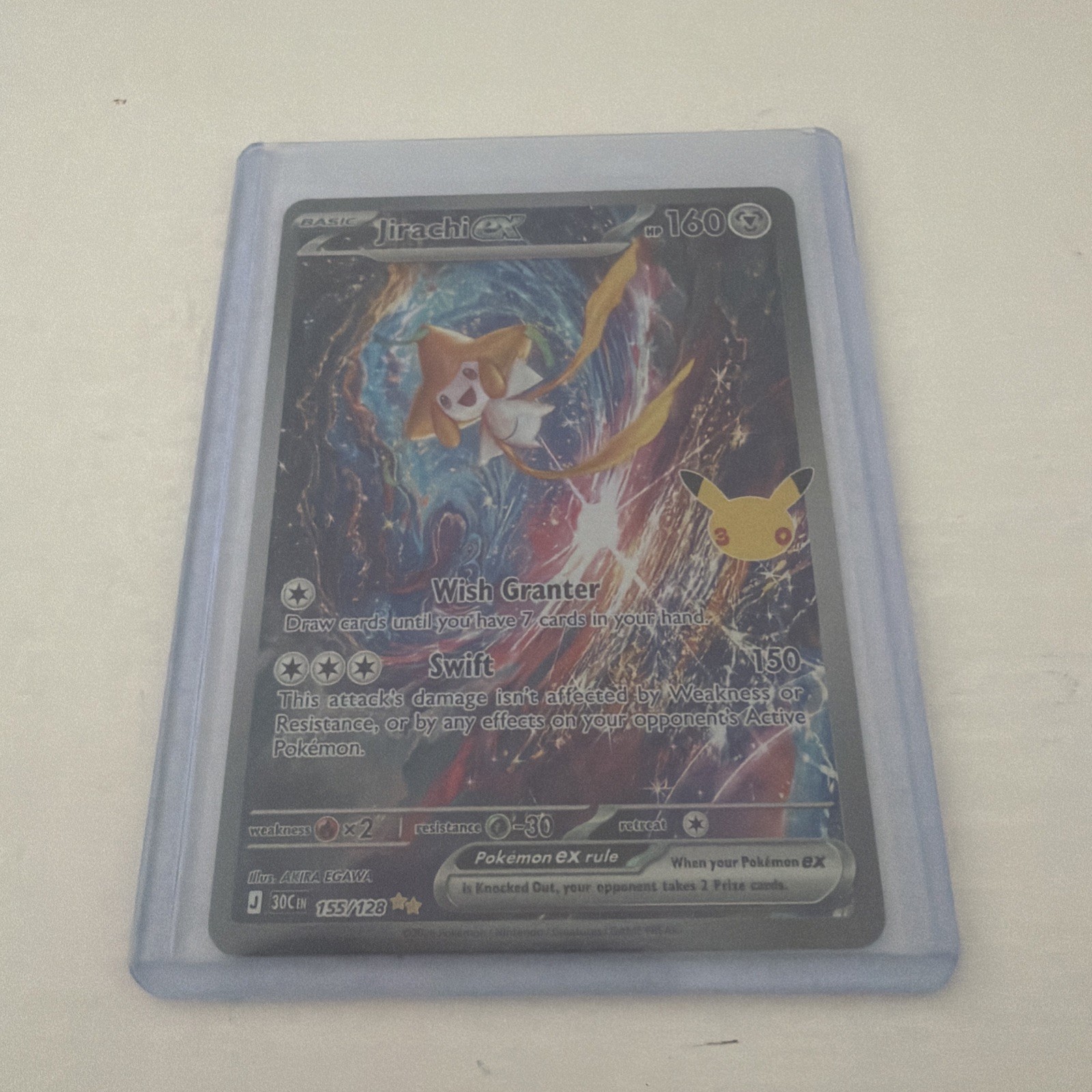 Pokemon 30th Anniversary Celebration : Jirachi ex SIR 155/128