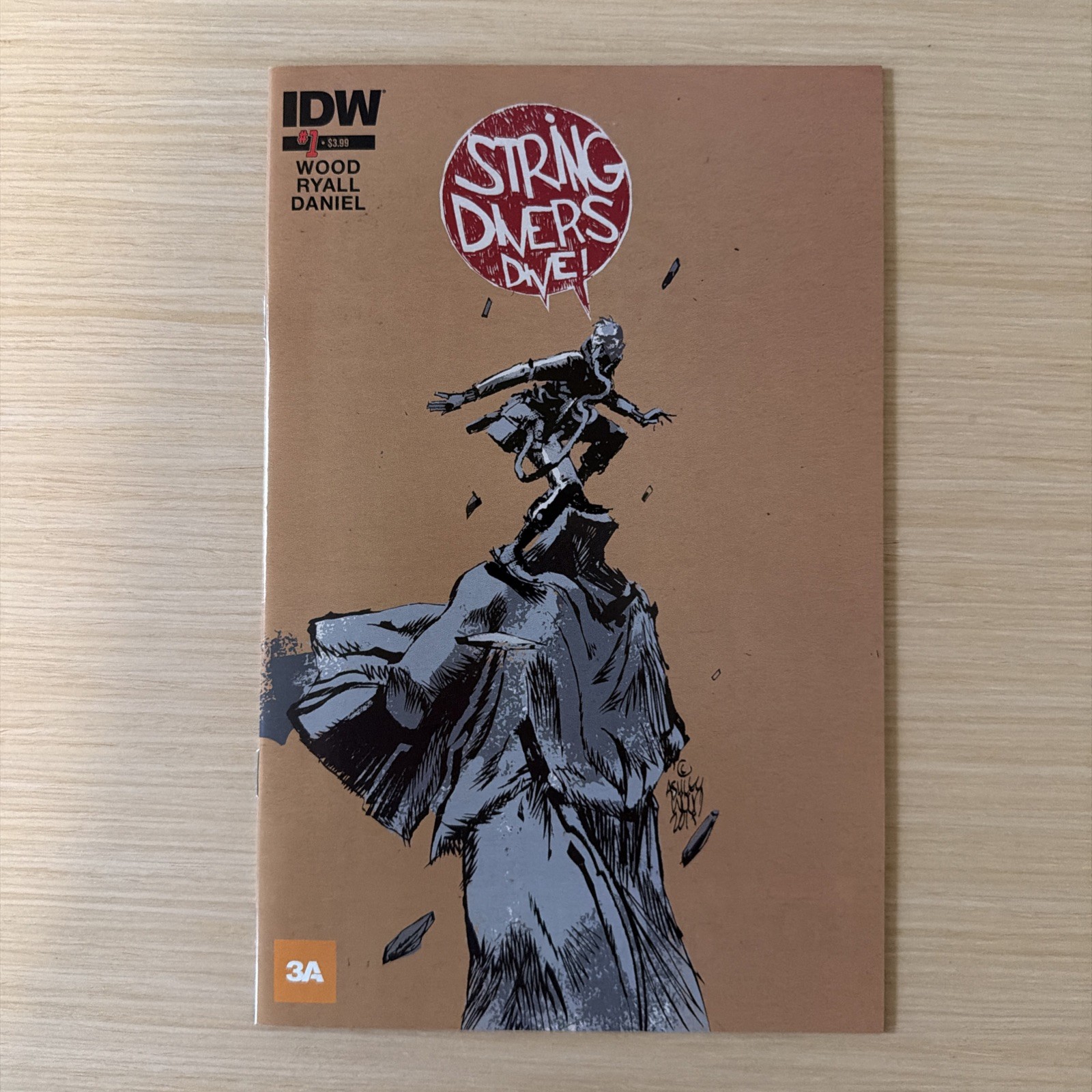 String Divers #1 Ashley Wood 3A variante Chris Ryall Nelson Daniel IDW (2015) quasi nuovo