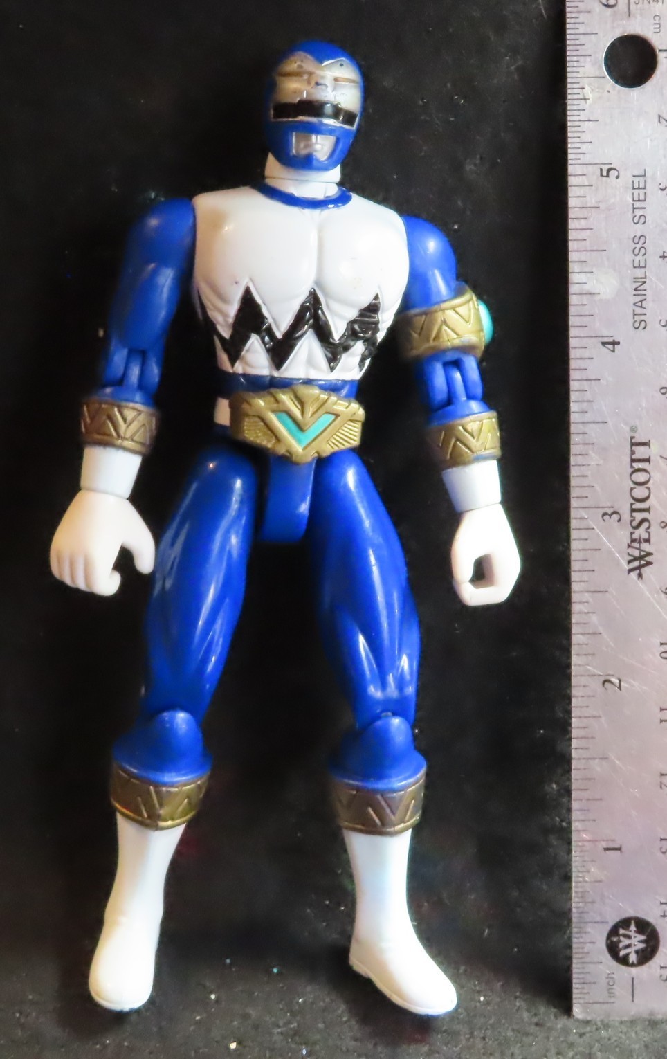 Power Rangers Blue Ranger Action Figure @1990s -  * AS IS 9437