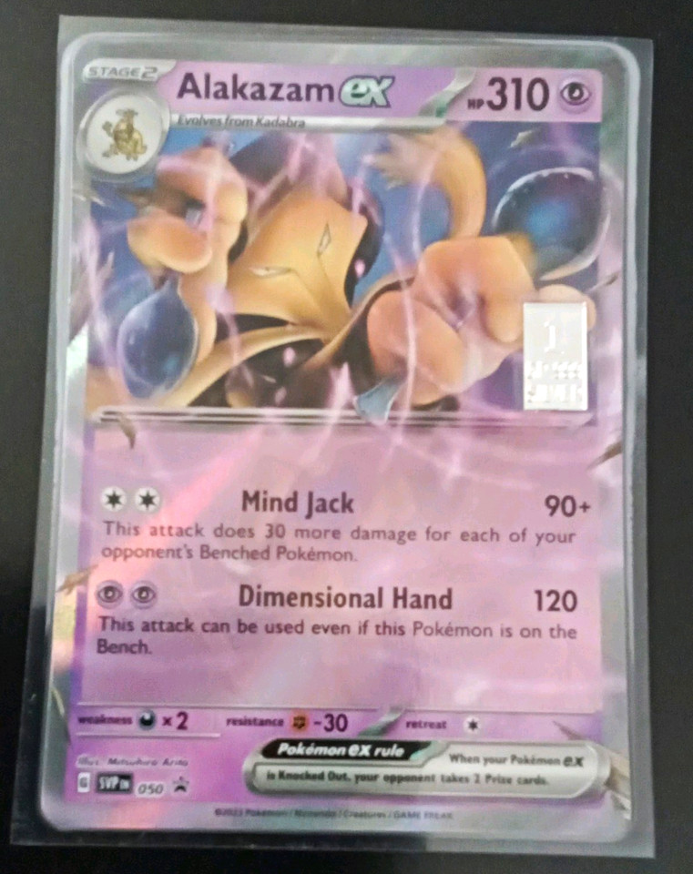 The Pokémon Company Alakazam ex 050 SV Promo Holo 310HP Stage 2 Pokémon TCG EN