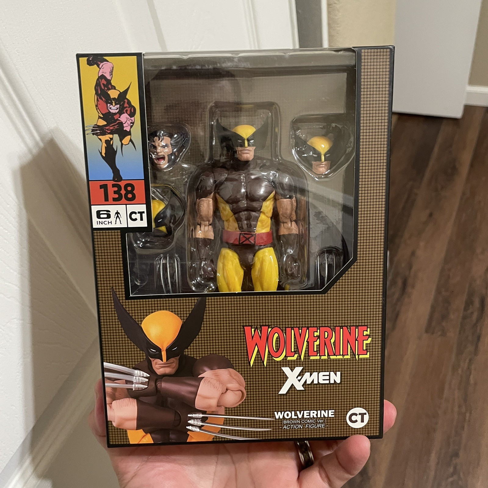 CT Toys MAFEX 138 X-MEN Wolverine Modellino Tuta Marrone 