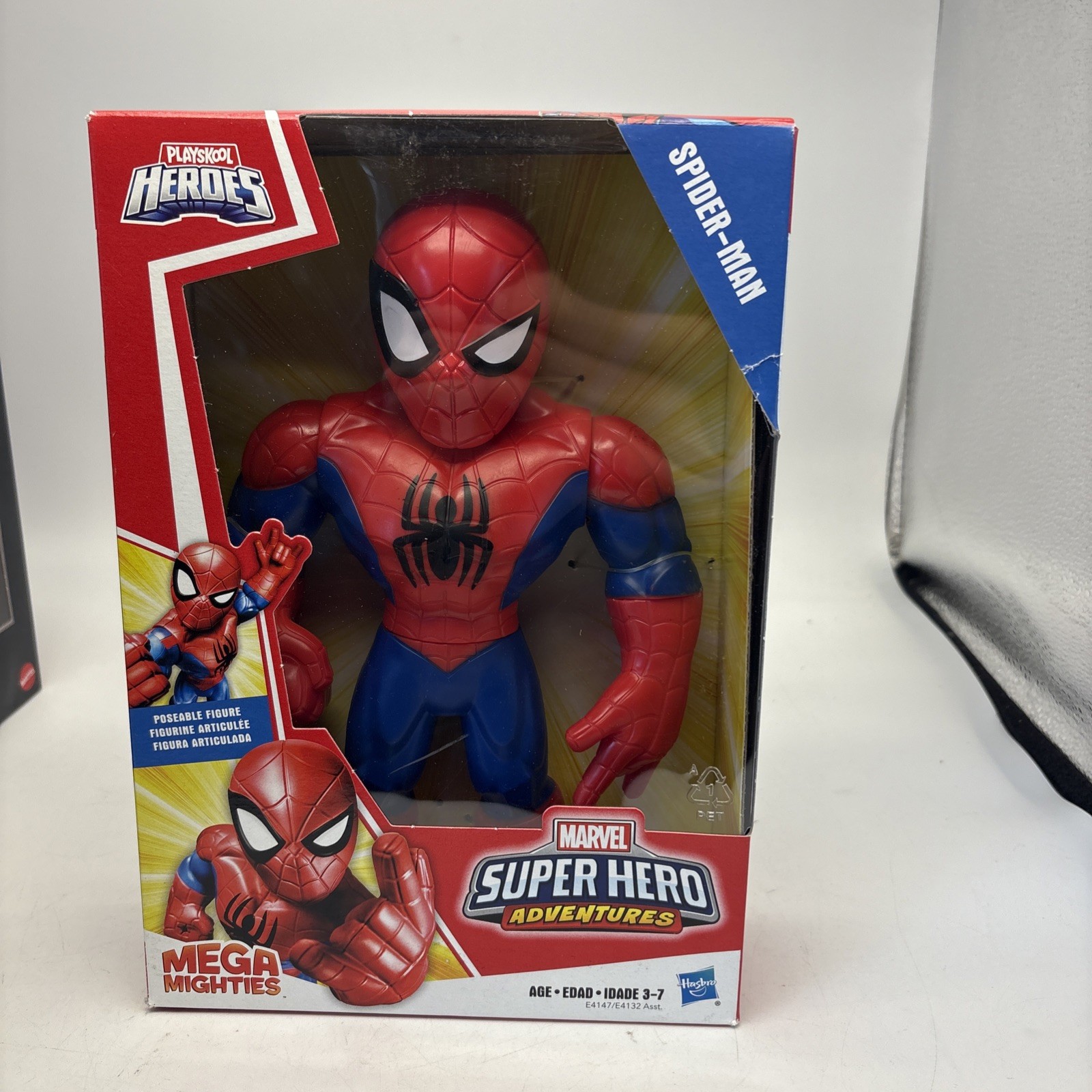 Playskool Heroes 10in SPIDER-MAN Marvel Super Hero Adventures Mega Mighties -New