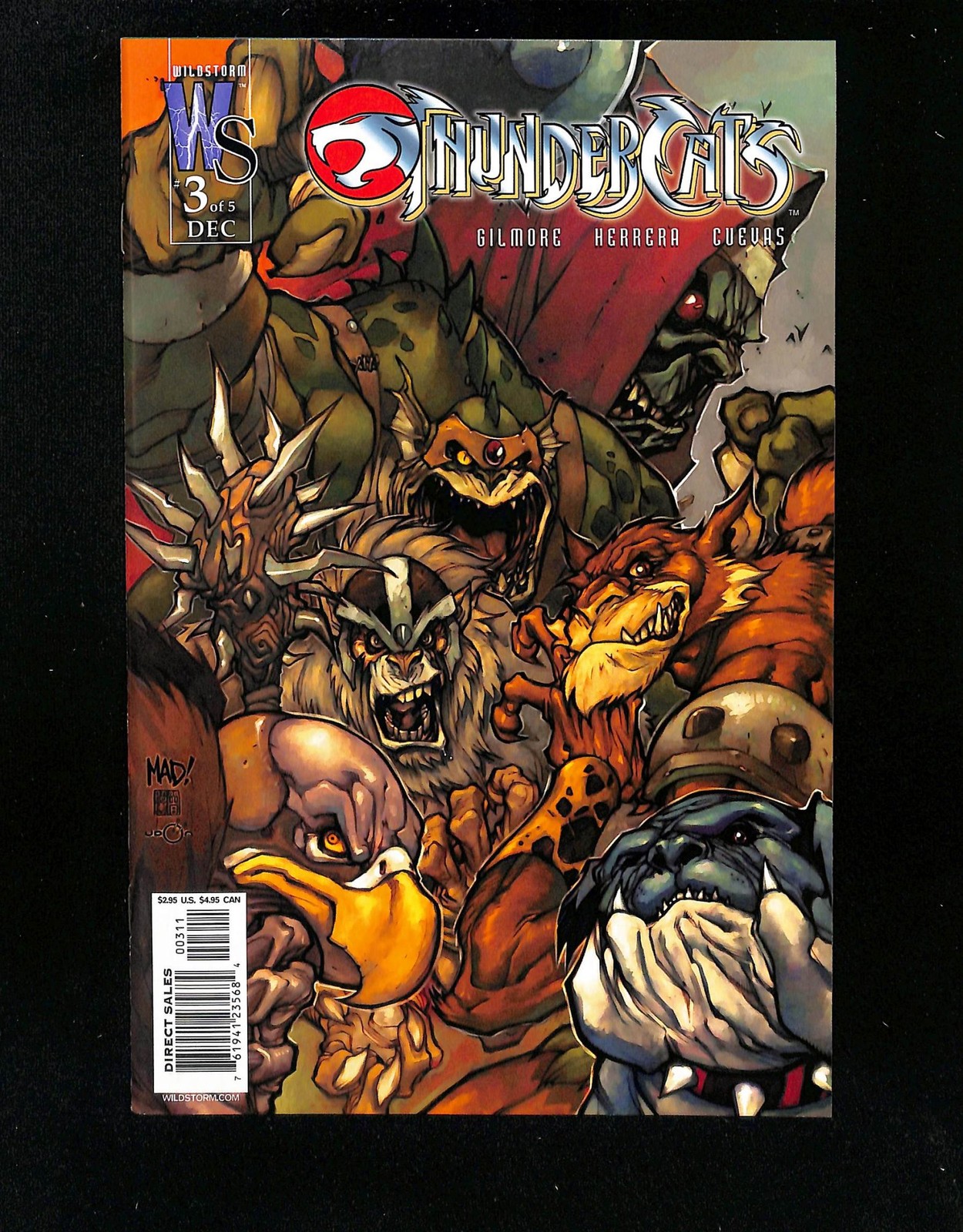 Thundercats #3 Cover B Variant Wildstorm 2002