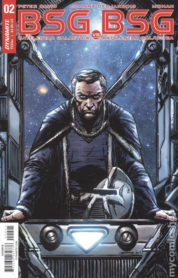 Battlestar Galactica vs. Battlestar Galactica #2B Desjardins VF 2018 Stock Image