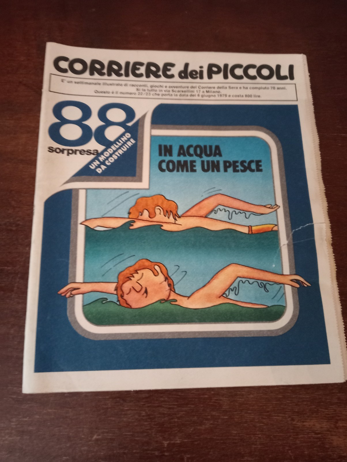 CORRIERE DEI PICCOLI nr. 22/23 del 1979 CON POSTER ALBERTO SORDI