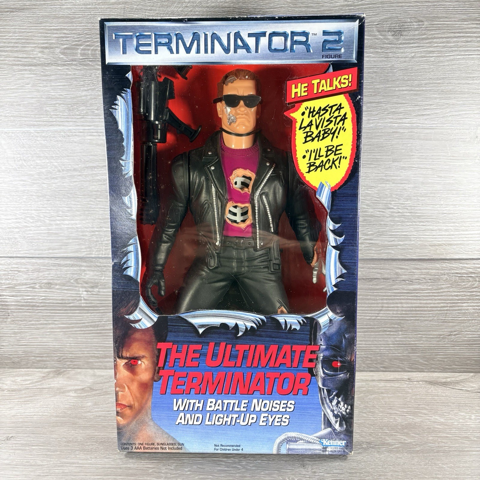 1991 Kenner Terminator 2 The Ultimate Terminator 12" Talking Figure Vintage NIB