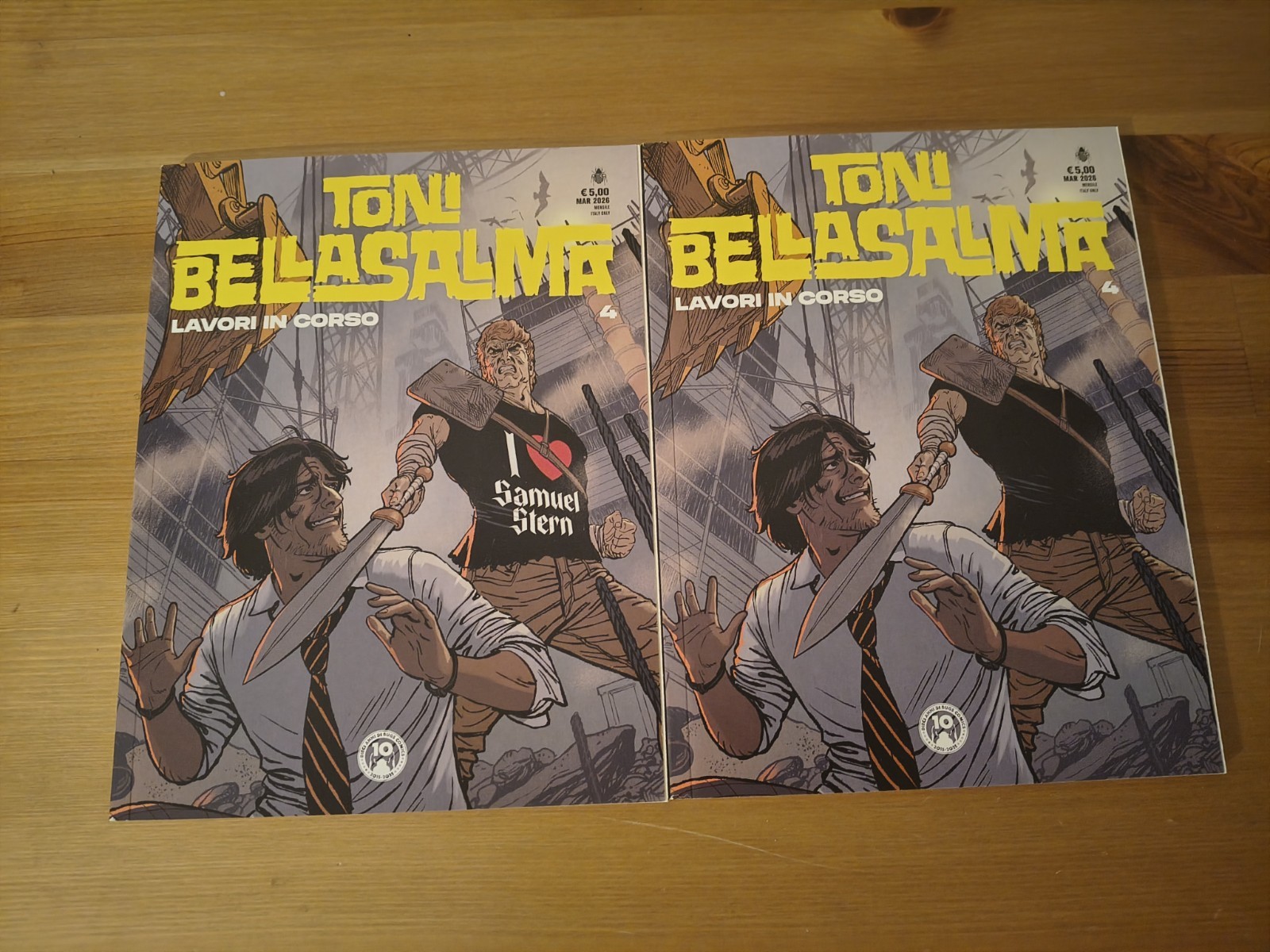TONI BELLASALMA 4 LAVORI IN CORSO REGULAR+VARIANT BUGS COMICS