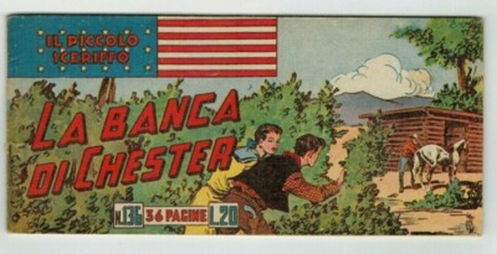 STRISCIA ORIGINALE IL PICCOLO SCERIFFO I SERIE N. 136 DEL 1951 - RARO