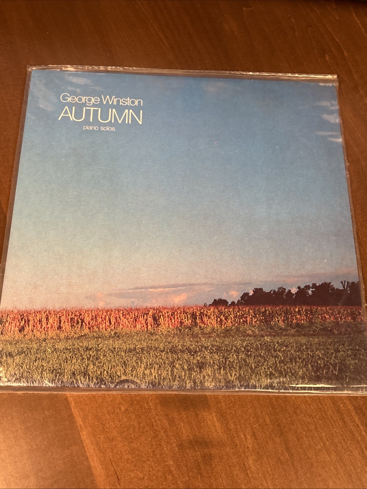 GEORGE WINSTON PIANO SOLOS AUTUMN LP RECORD WINDHAM HILL WH-1012 NEAR MINT