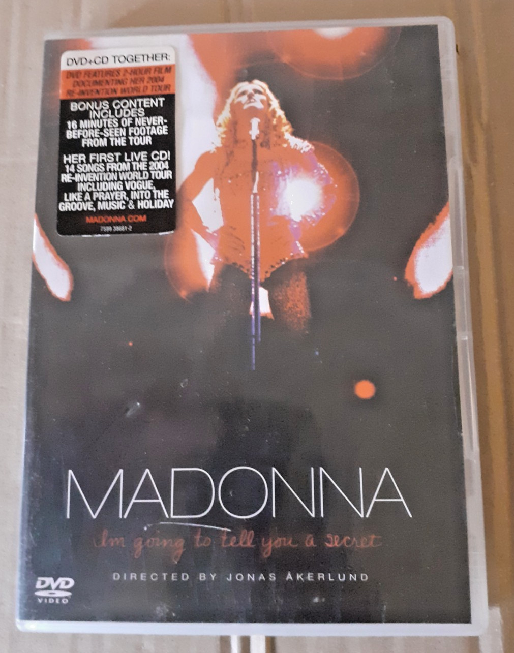 Madonna I'm going to tell you a secret Dvd + Cd 2005 Electro Pop Funk Soul Dance