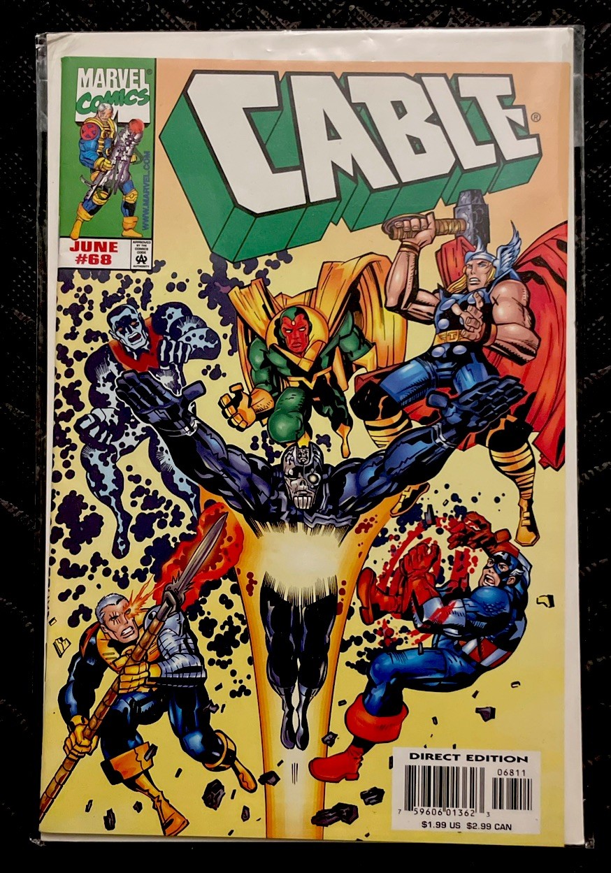 Cable #68 Marvel Comics Vision, Capitan America, Thor
