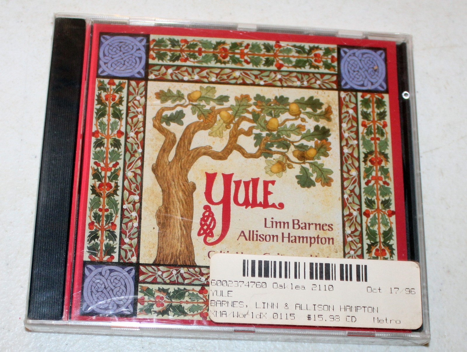 Yule - Linn Barnes/Allison Hampton (CD, Oak Leaf) Celtic Harp - Brand New