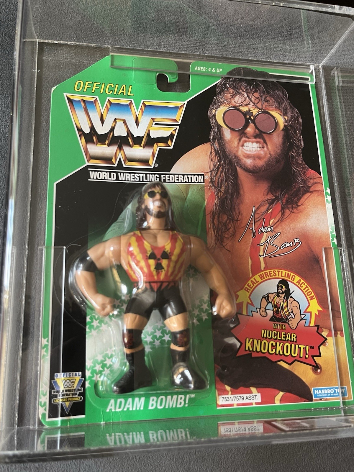 Adam Bomb Figure WWF Hasbro Wrestling Series 11 Classificato Regno Unito UKG 80%