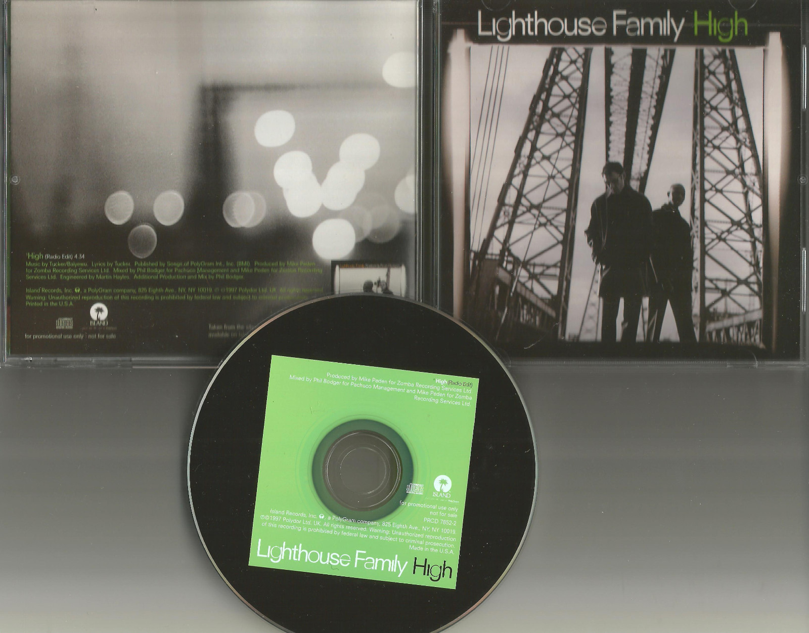 LIGHTHOUSE FAMILY High w/ RARE RADIO EDIT PROMO DJ CD Single 1997 USA PRESS MINT