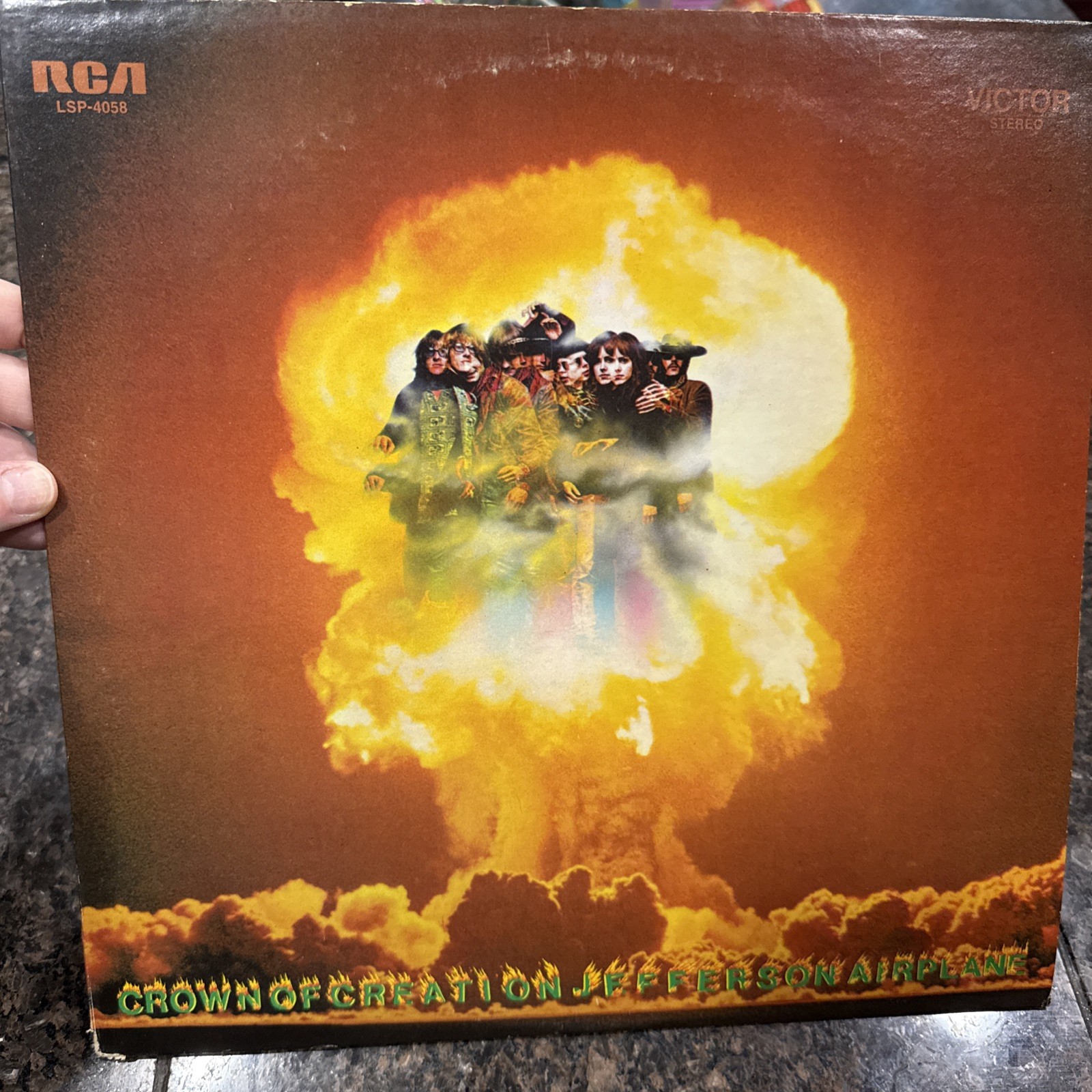 Jefferson Airplane – Crown Of Creation, 1968 LP, RCA Victor LSP 4058 #lond Rock